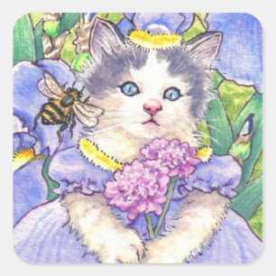 Etiquetas do gatinho da íris