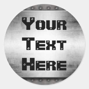 Etiquetas do Grunge do olhar do metal