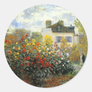 Etiquetas do jardim de rosas de Monet