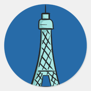 Etiquetas do logotipo da torre Eiffel de KDFans