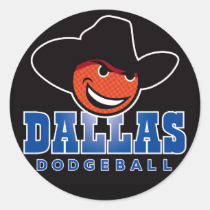 Etiquetas do logotipo de Dallas Dodgeball