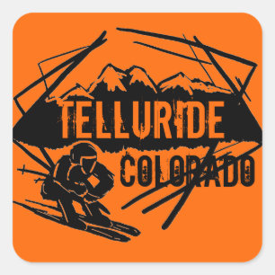 Etiquetas do logotipo Telluride Colorado