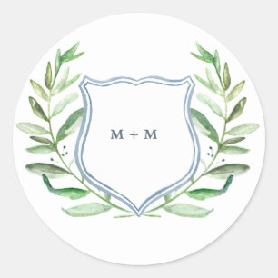 Etiquetas do monograma do jardim de Boho do ramo