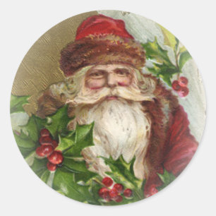 Etiquetas do Natal de Papai Noel do vintage