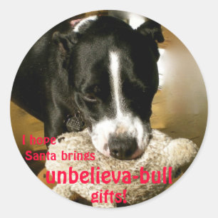 Etiquetas do Natal de UnbelievaBULL