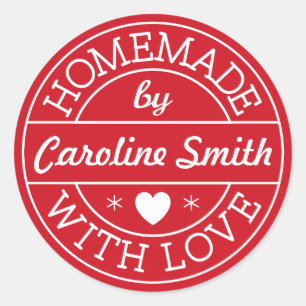 Etiquetas do Natal ou dos namorados com nome feito