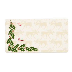 Etiquetas do natal vintage