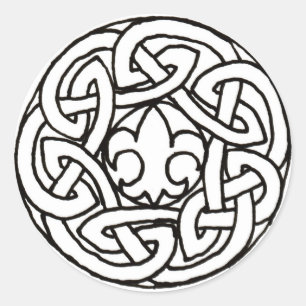 Etiquetas do nó do escuteiro de menino