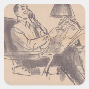 Etiquetas do pai do jornal do vintage