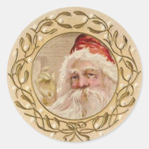 Etiquetas do papai noel do Victorian