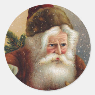Etiquetas do papai noel do Victorian