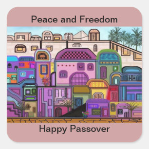 Etiquetas do Passover da paz e da liberdade