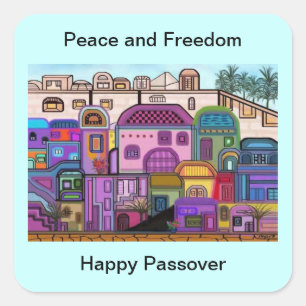 Etiquetas do Passover da paz e da liberdade