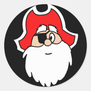 Etiquetas do pirata do papai noel