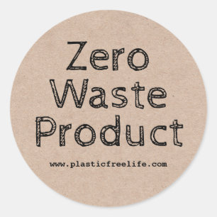 Etiquetas do produto Classic Zero Waste Kraft