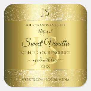 Etiquetas do produto Dourado Lúxury Suave Glitter