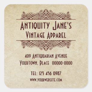 Etiquetas do promocional do pergaminho do estilo