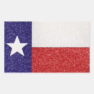 Etiquetas do retângulo da bandeira de Texas do