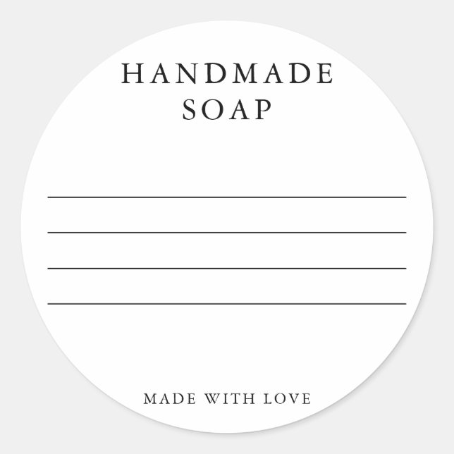 Etiquetas do sabão (Frente)