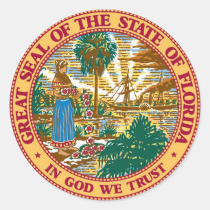 Etiquetas do selo do estado de Florida