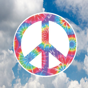 Etiquetas do sinal de paz - design do Hippie do