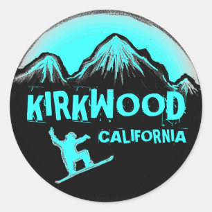 Etiquetas do snowboard da cerceta de Kirkwood