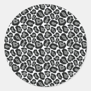 Etiquetas do teste padrão do leopardo de neve