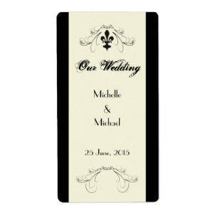 Etiquetas do vinho da flor de lis de Florença