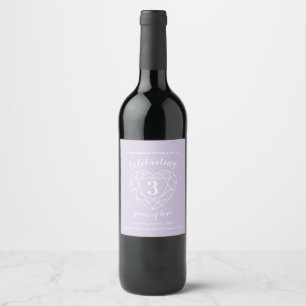 Etiquetas do vinho da gema do aniversário de