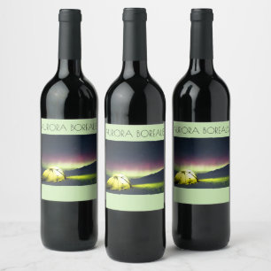 Etiquetas do vinho de Borealis da Aurora