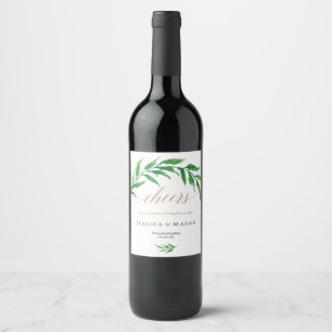 Etiquetas do vinho do casamento das hortaliças
