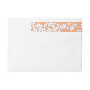 Etiquetas Dogwood branco do vintage no abricó personalizado