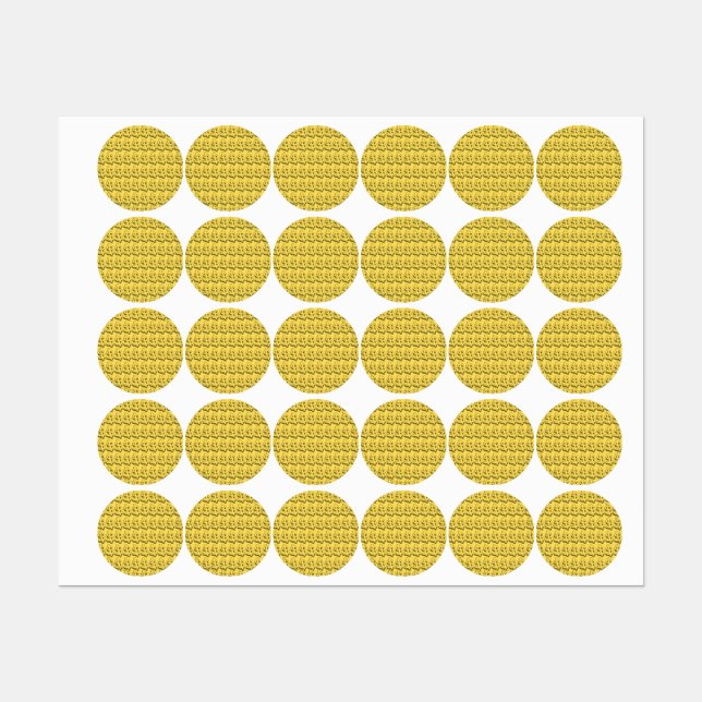 Etiquetas dolar dourado (Folha)