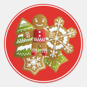Etiquetas dos biscoitos do Natal