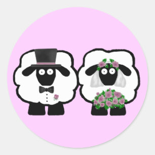 Etiquetas dos carneiros do casamento