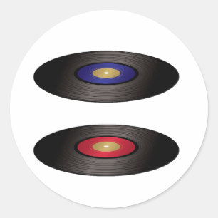 Etiquetas dos registros de vinil