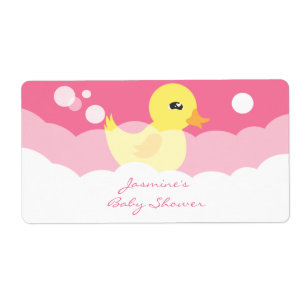 Etiquetas Ducky de borracha da garrafa de água da