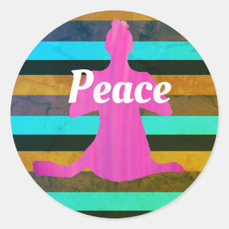 Etiquetas e adesivo de ioga