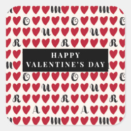 Etiquetas e Etiquetas com Padrões de Coração Suave