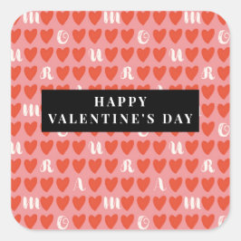 Etiquetas e Etiquetas com Padrões de Coração Suave