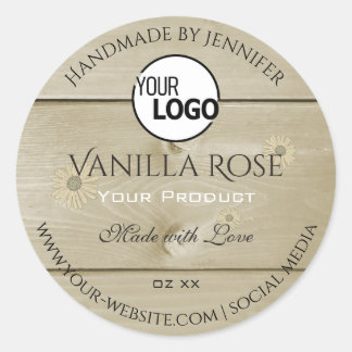 Etiquetas e logotipo para embalagem de produtos de