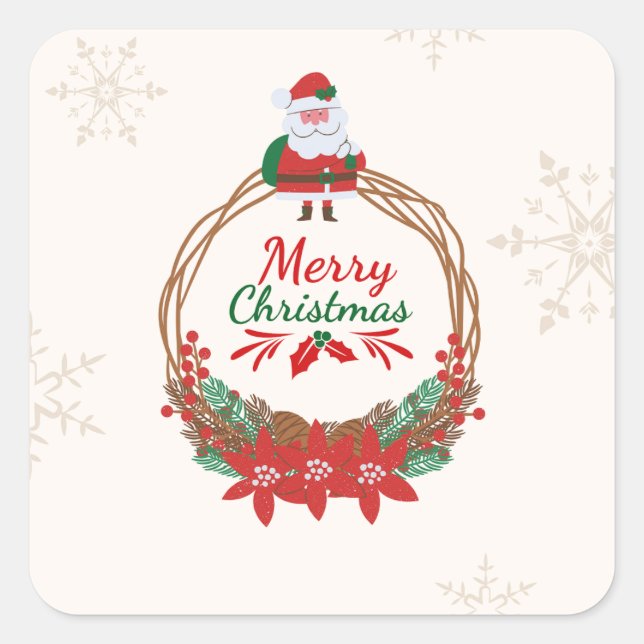 Etiquetas e rótulos de Natal (Frente)