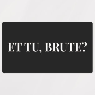 Etiquetas E tu, Brute? Julius Caesar III, de Shakespeare