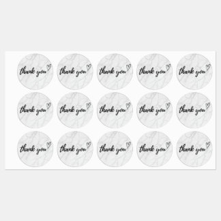 Etiquetas Elegant Thank You Sticker - Small Business Packagi