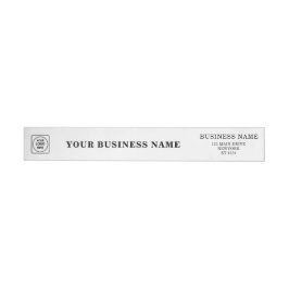 Etiquetas Elegante Embrulho de Logo Empresarial Personalizad