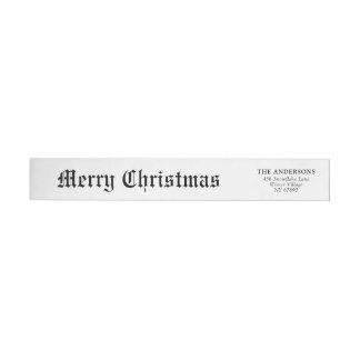 Etiquetas Elegante jornal moderno Feliz Natal