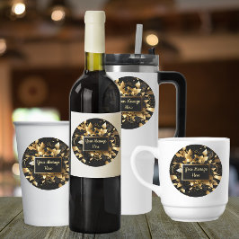 Etiquetas Elegante personalizado Dourado