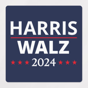 Etiquetas Eleição de Harris Walz 2024 III