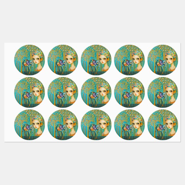 Etiquetas Elephant Charm (Folha)