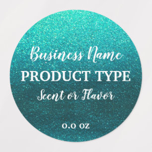 Etiquetas Empresa moderna de Comida brilhante a preto